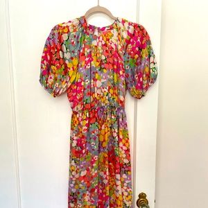 Kate Spade Floral Silk Dress Size 0 Spring 2019